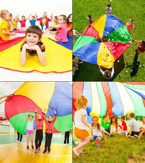 parachute games|Parachute animal games .